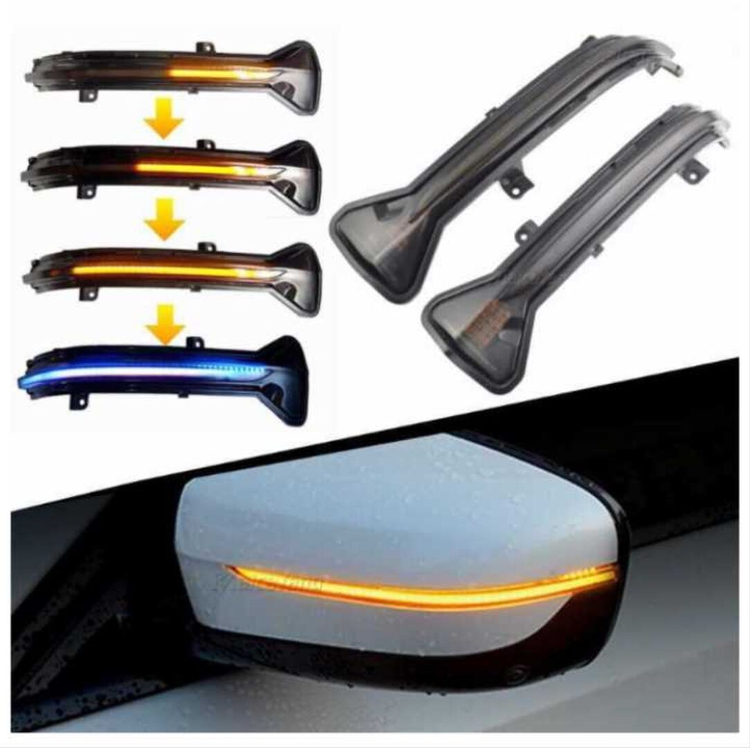 BMW 5 & 7 Serisi Dinamik LED Ayna Sinyali - Mavi Selamlama (G30 - G11)
