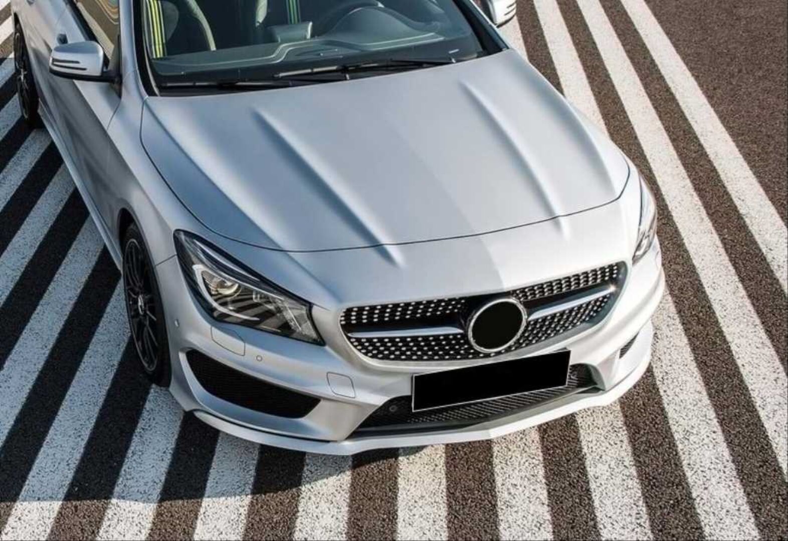 Mercedes CLA W117 Diamond Ön Panjur Parlak Siyah (2013-2016)