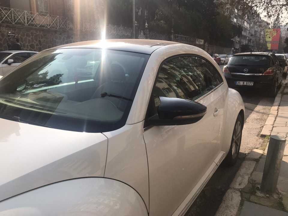 Volkswagen Beetle (A5) Yarasa Ayna Kapağı Seti Piano Black