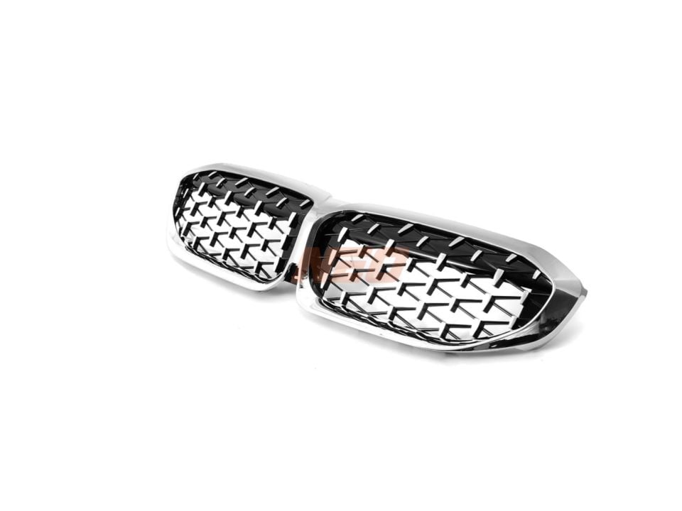 BMW 3 Serisi G20 Diamond Panjur Böbrek - Krom Çerçeve (2019+)