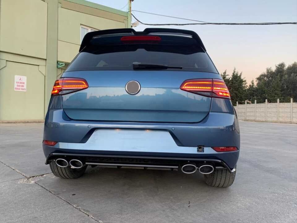 VW Golf 7 için Golf 7.5 R Arka Tampon Seti
