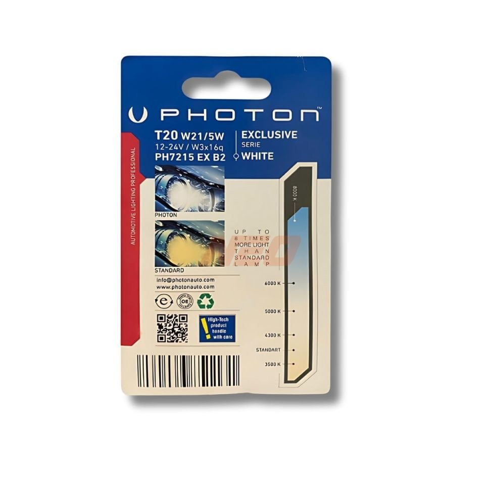 PHOTON T20 W21/5W ÇİFT DEVRE BEYAZ LED