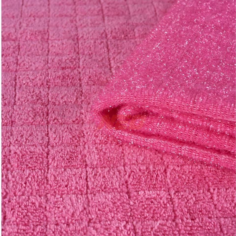 CARGA PEMBE MİKROFİBER OVMA BEZİ 40X40 - 320 GSM