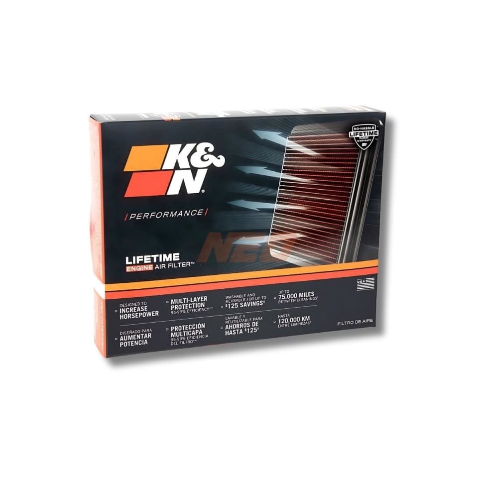 K&N 33-3082 KUTU İÇİ PERFORMANS HAVA FİLTRESİ