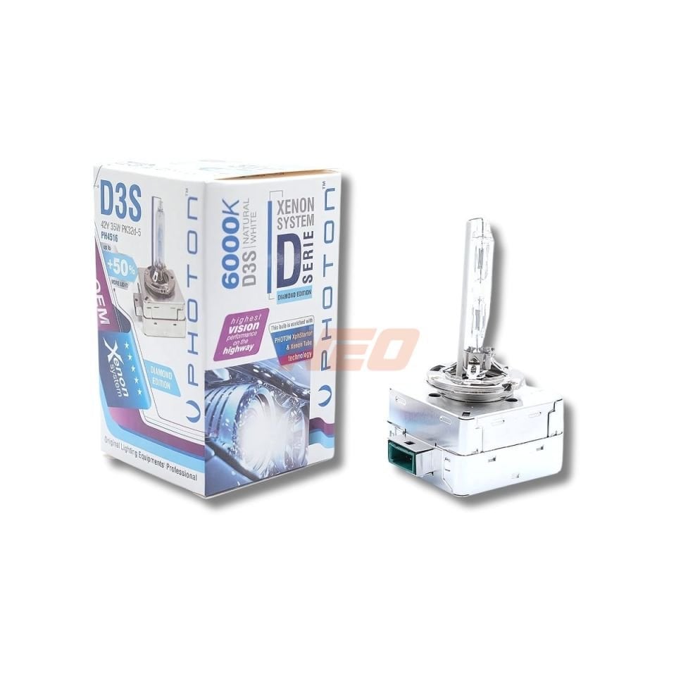 Photon D3S Xenon Far Ampulü 6000K Beyaz +%50 Fazla Işık