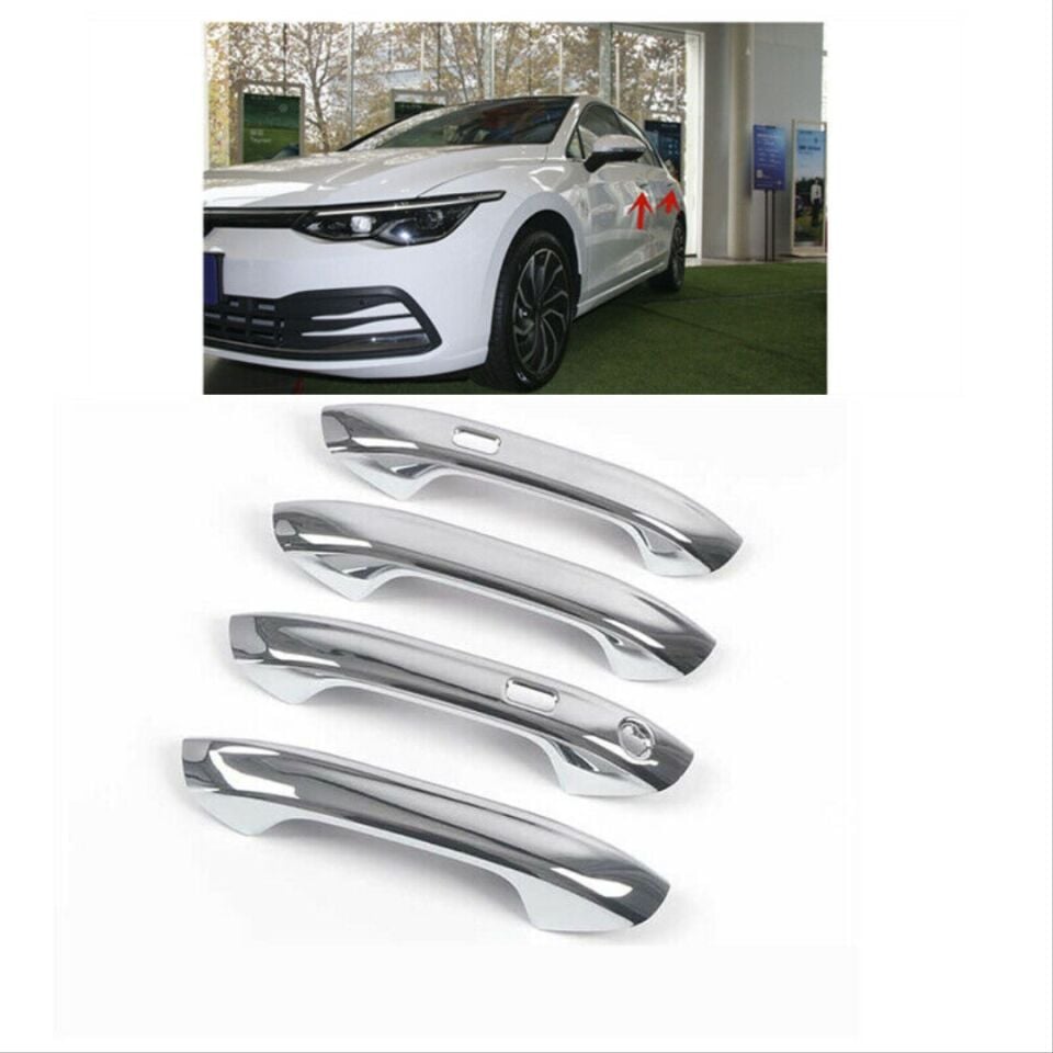 VW Golf 8 (MK8) Smart Key Uyumlu Kapı Kolu Kaplama Seti Krom