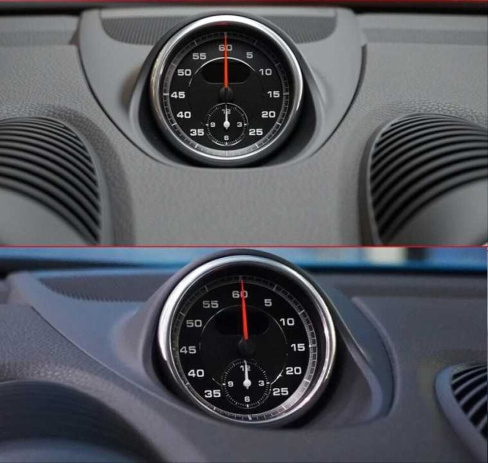 Porsche 718 Boxster/Cayman (982) Sport Chrono Gösterge Seti (Siyah)