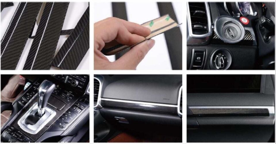 Porsche Cayenne 958 Karbon Fiber İç Trim Kaplama Seti