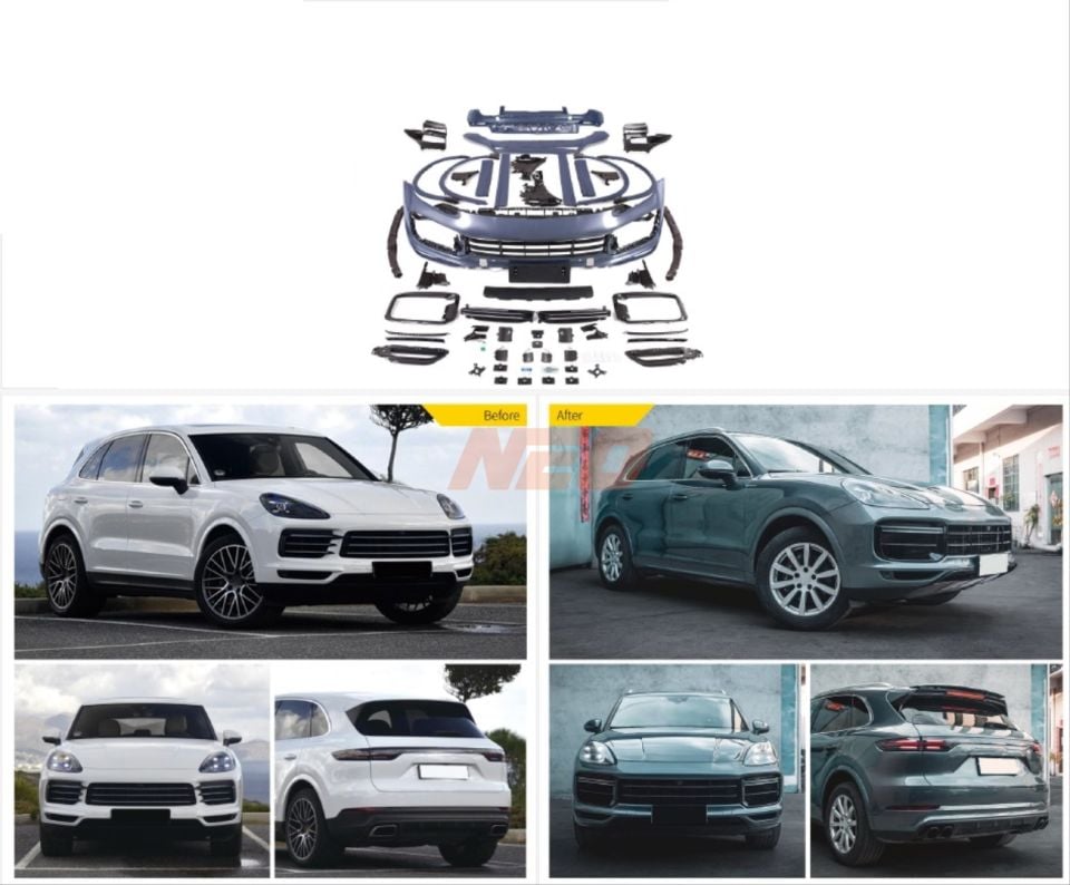Porsche Cayenne 9Y0.1 (18-23) için 2024+ Turbo Facelift Body Kit