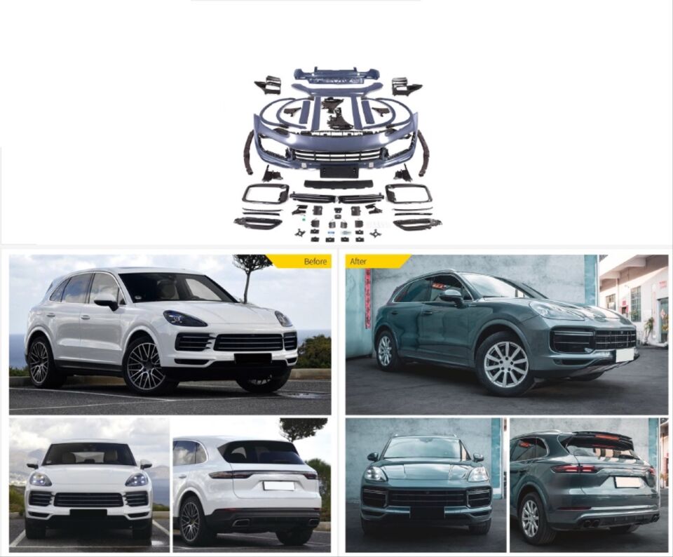 Porsche Cayenne 9Y0.1 (18-23) için 2024+ Turbo Facelift Body Kit