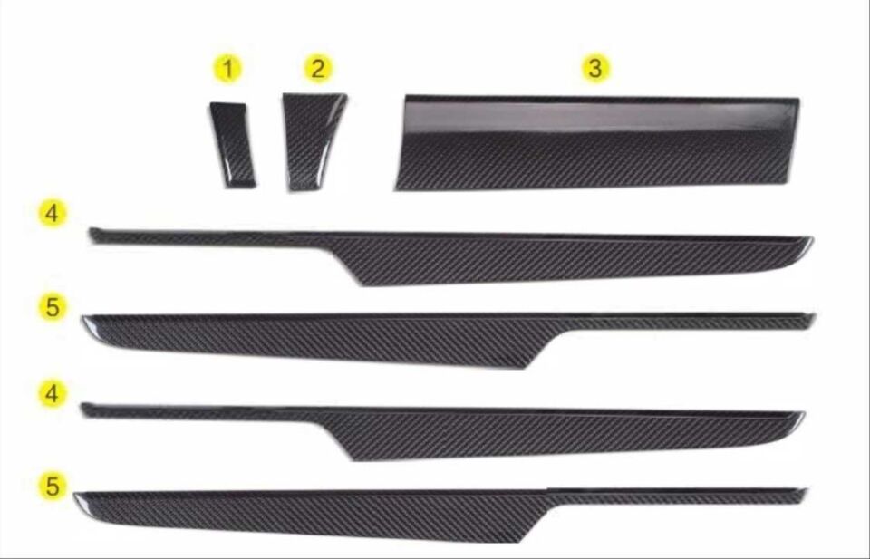 Porsche Macan 95B Karbon Fiber İç Trim Kaplama Seti