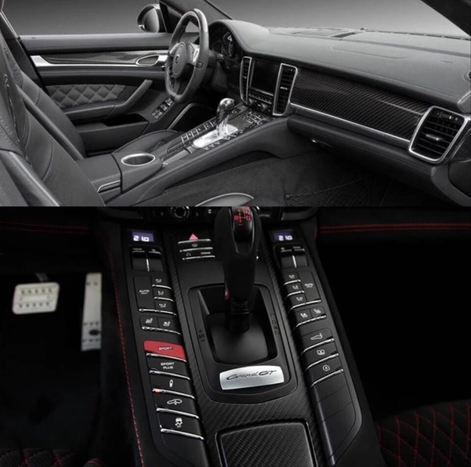 Porsche Panamera 970 2010-2016 Komple Gerçek Karbon Fiber İç Trim Seti