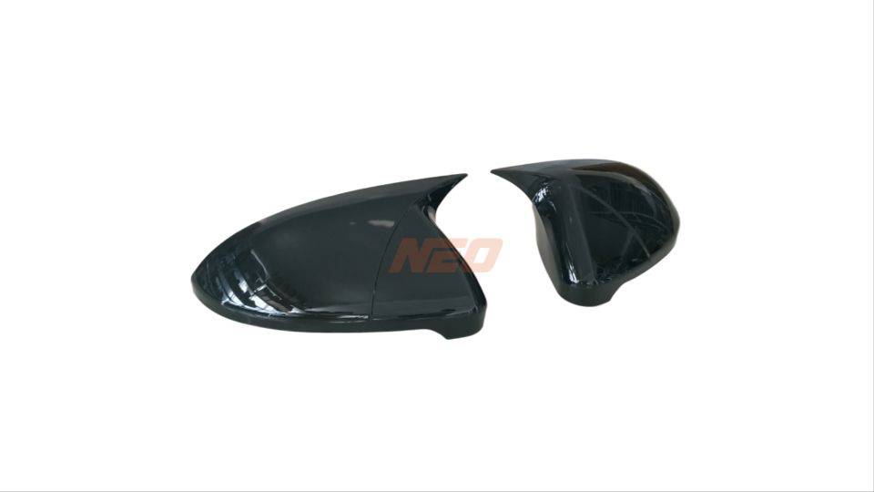VW Golf 7 & 7.5 / Touran Uyumlu Yarasa Ayna Kapağı Seti Piano Black