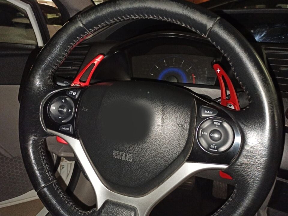 Honda Civic FB7 F1 Vites Paddle Shift Uzatma Seti Kırmızı