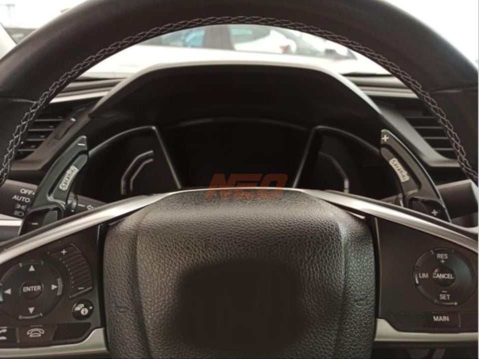 Savanini Marka Honda Civic FC5/FK7 F1 Vites Paddle Shift Uzatma Seti Siyah