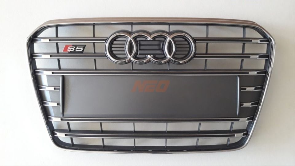 Audi A5 8T 2012-2016 Makyajlı Kasa S5 Gri Ön Panjur
