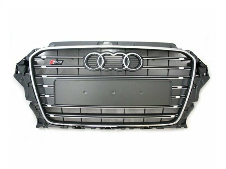Audi A3 8V (13-16) S3 Ön Panjur Gümüş & Siyah