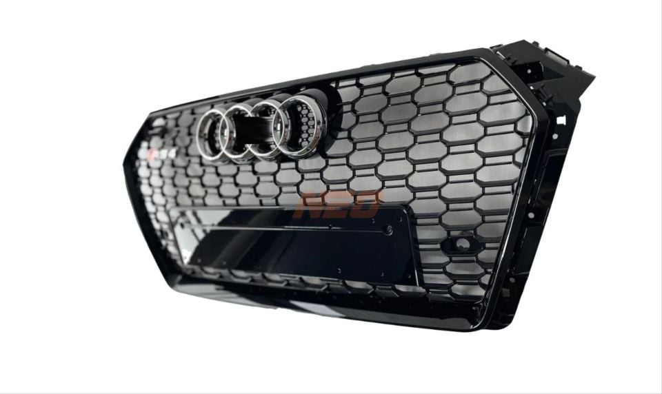 Audi A4 B9 RS4 Petek Panjur Full Siyah Piano Black