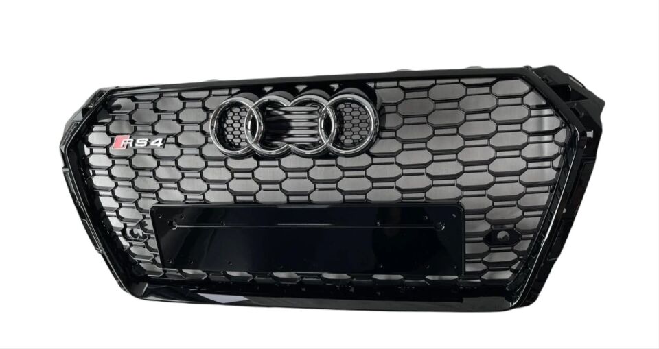 Audi A4 B9 RS4 Petek Panjur Full Siyah Piano Black