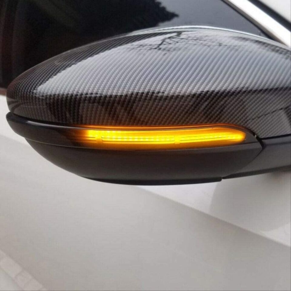 VW Golf 7 & 7.5 / Touran Uyumlu Kayar LED Ayna Sinyali Füme