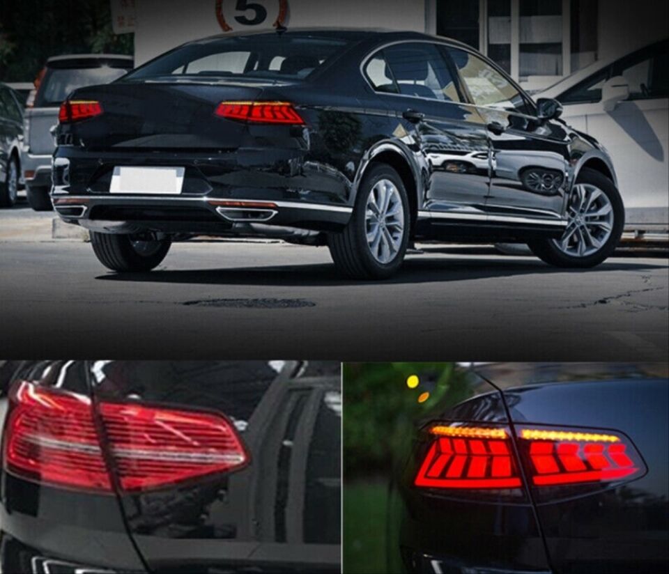 VW Passat B8 Kayar Sinyalli LED Stop Takımı Smoke (2015-2019)
