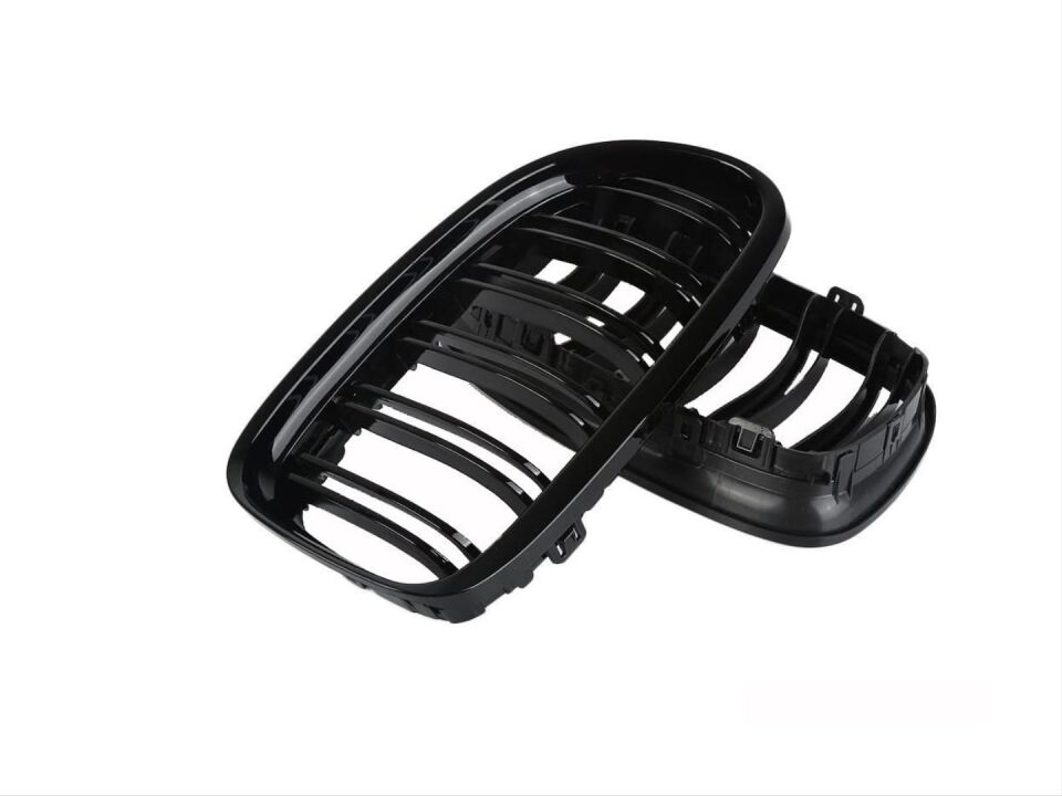BMW 3 Serisi E90 M3 Çift Çizgi Panjur Böbrek - Piano Black (2008-2011)