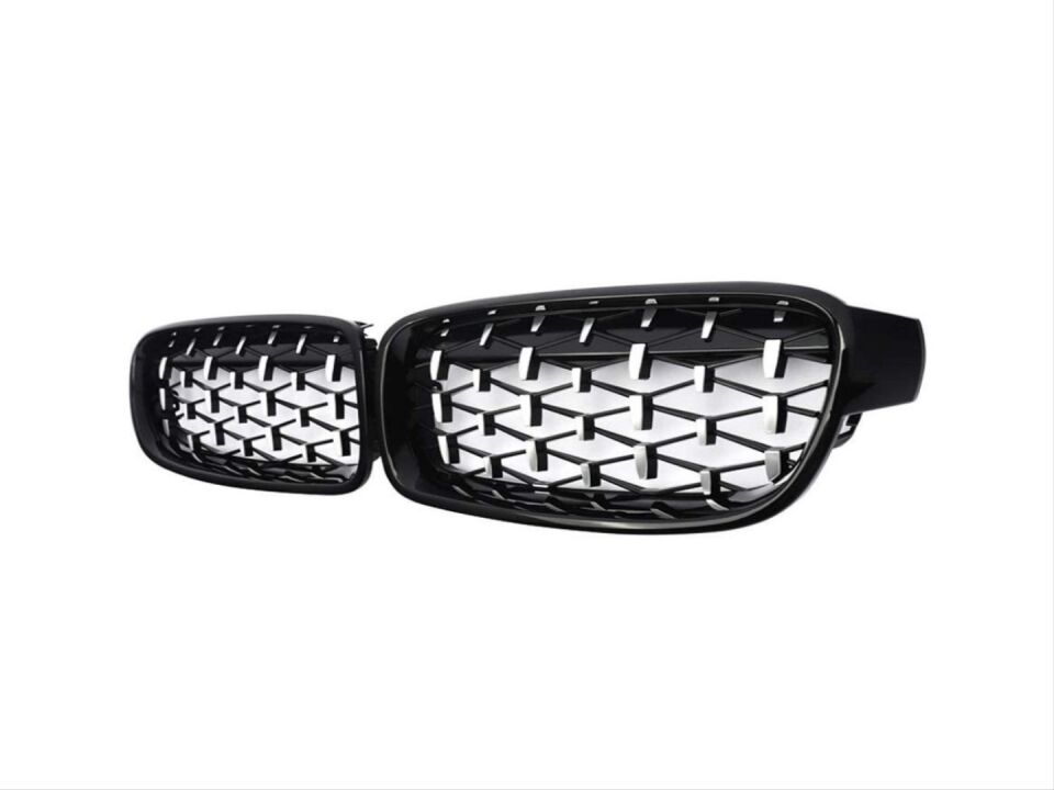 BMW 3 Serisi F30 Diamond Panjur Böbrek - Piano Black (2012-2018)