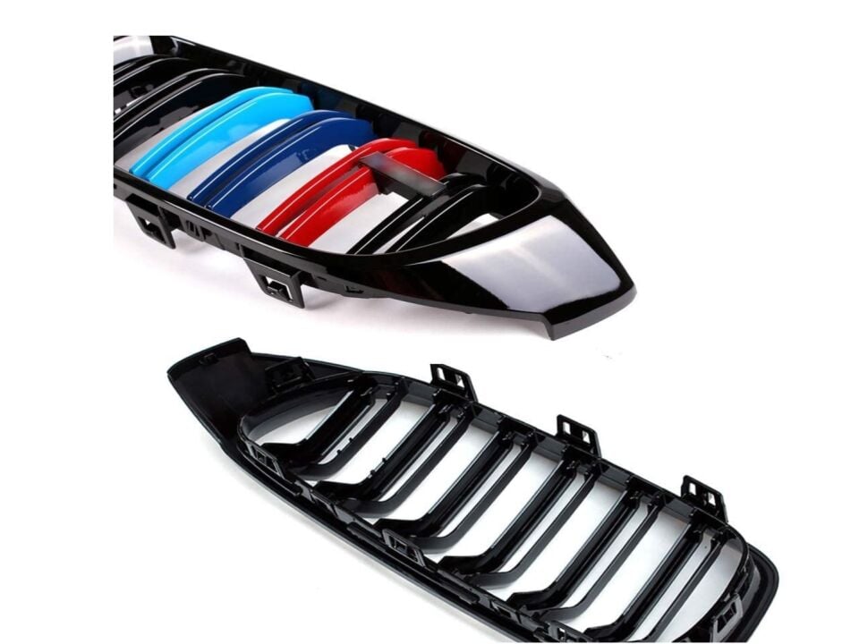 BMW 4 Serisi F32 M4 Çift Çizgi Panjur Böbrek - M Renk (2013-2019)