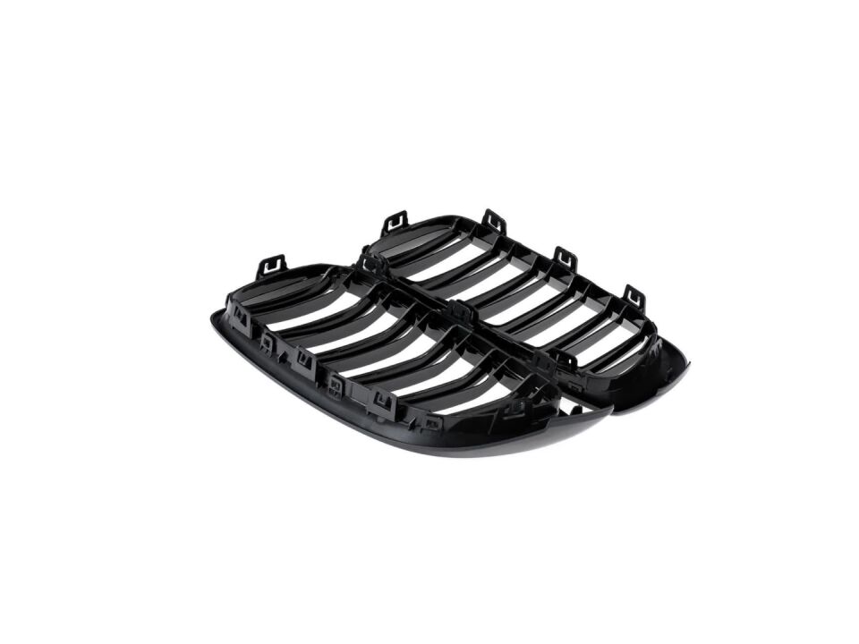 BMW 4 Serisi F32 M4 Çift Çizgi Panjur Böbrek - Piano Black (2013-2019)