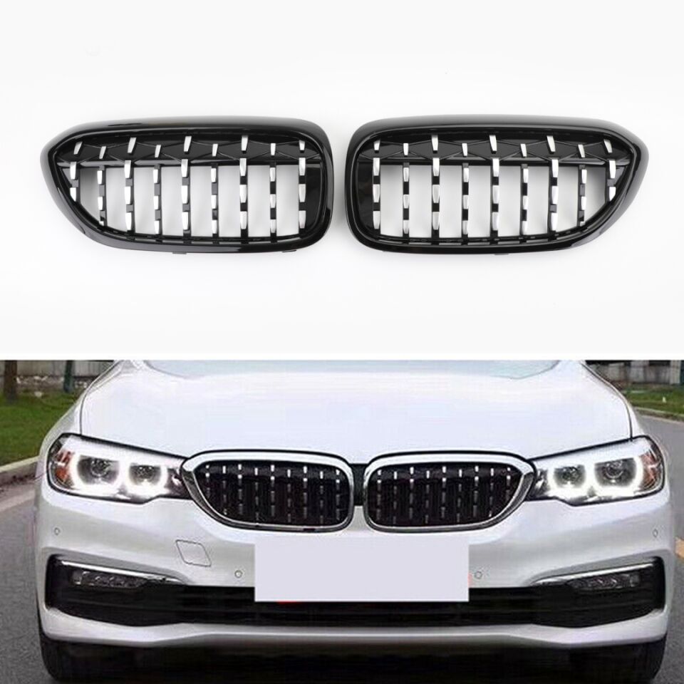BMW G30 Diamond Panjur Böbrek - Piano Black (2017-2020)