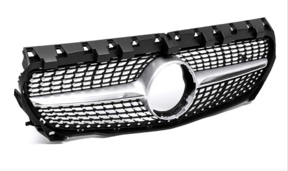 Mercedes CLA W117 Diamond Ön Panjur Krom Gri (2013-2016)