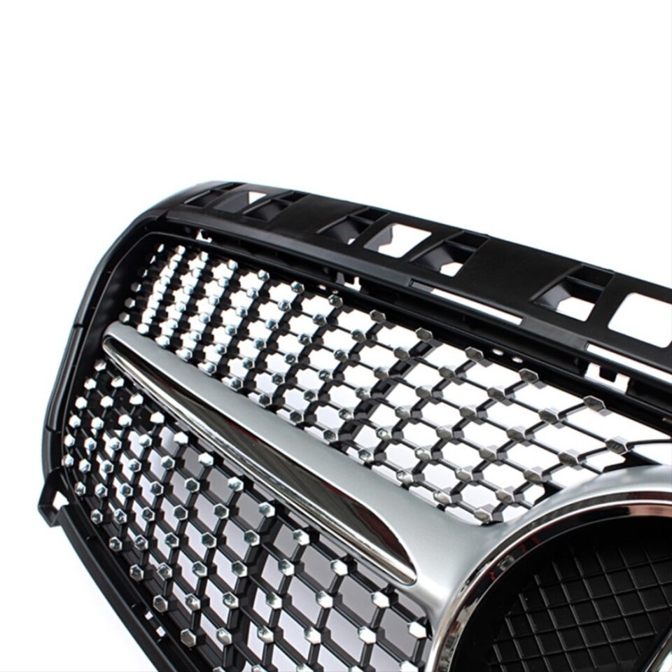 Mercedes CLA W117 Diamond Ön Panjur Krom Gri (2013-2016)