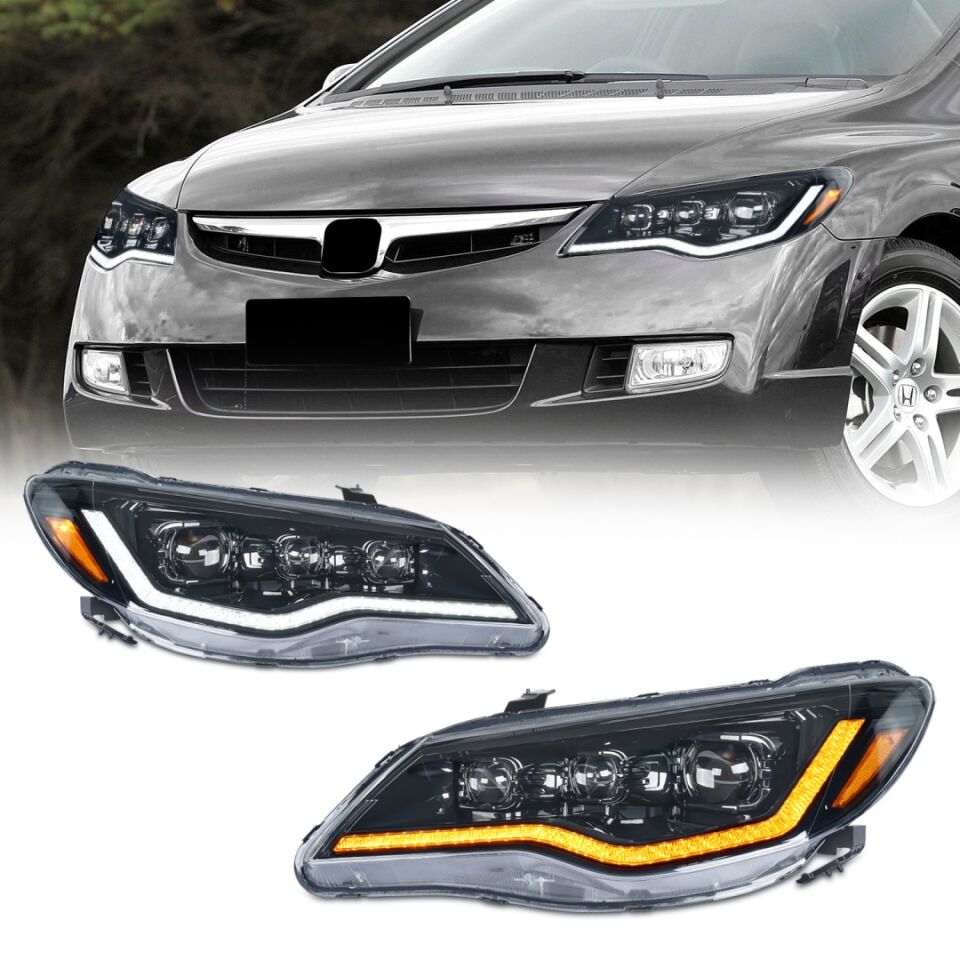 CIVIC FD6 2006-2011 İÇİN 3 LENS FULL LED FAR
