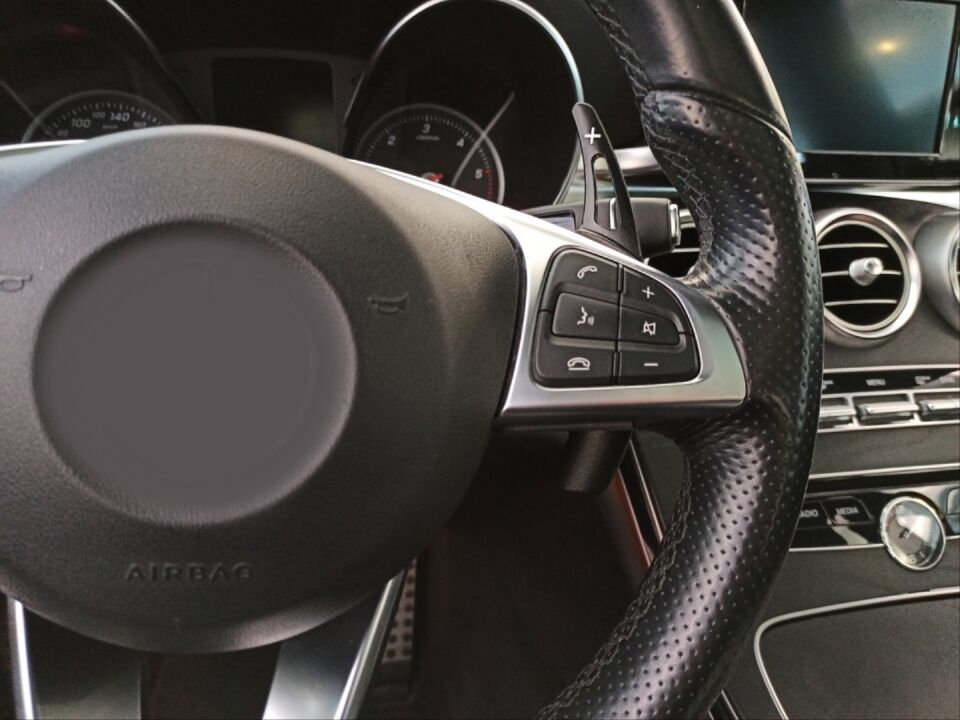 Mercedes-Benz F1 Vites Paddle Shift Uzatma Seti Alüminyum Siyah