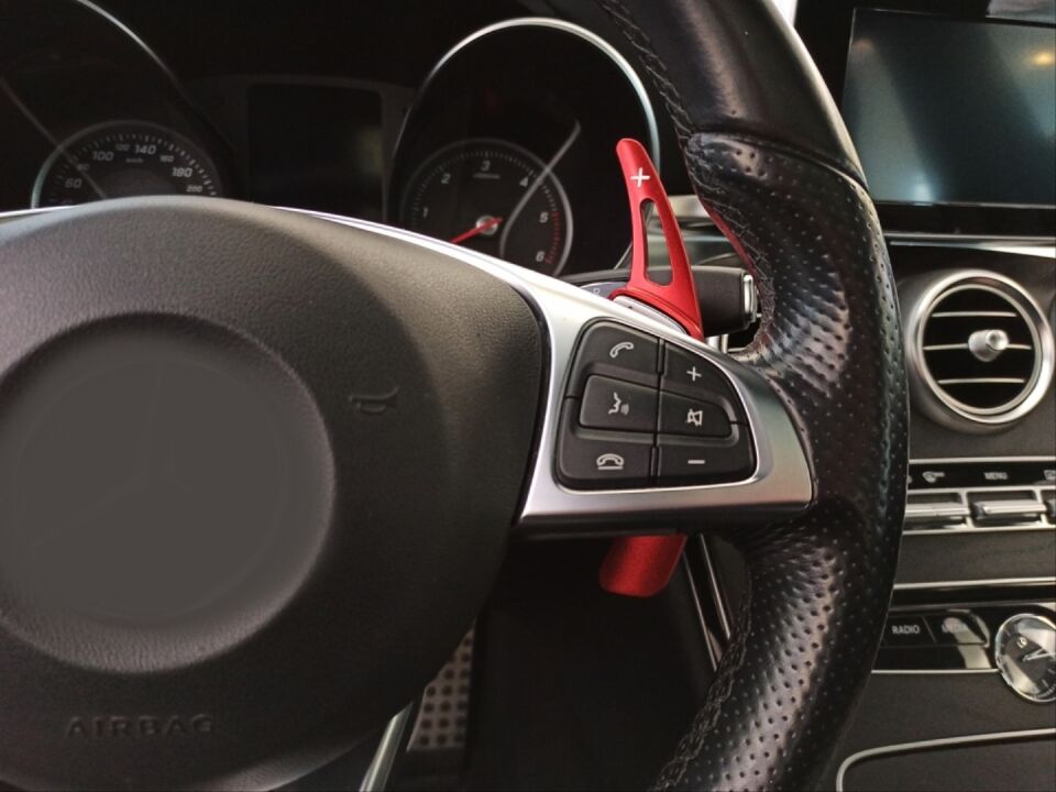 Mercedes-Benz F1 Vites Paddle Shift Uzatma Seti Alüminyum Kırmızı