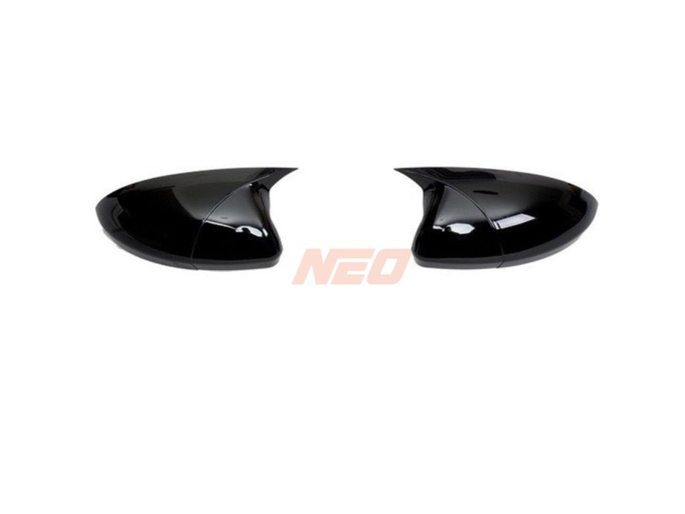 VW Golf 8 / Leon KL1 / Audi A3 8Y Yarasa Piano Black Ayna Kapağı Seti