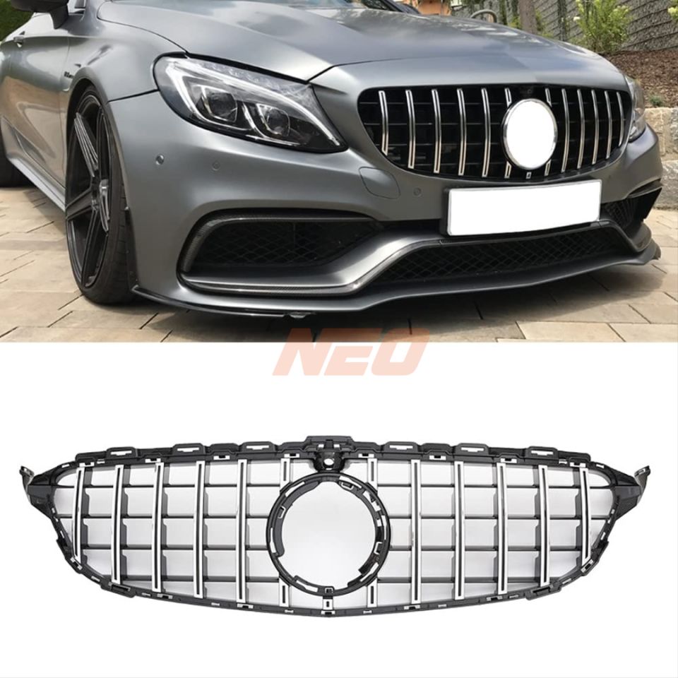 Mercedes-Benz C Serisi W205 Makyajsız GTR Panjur Krom