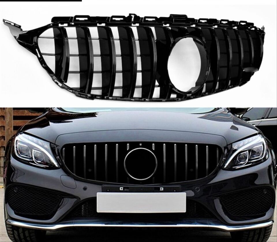 Mercedes-Benz C Serisi W205 Makyajsız GTR Panjur Piano Black