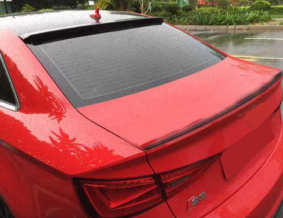 Audi A3 Sedan 8Y 2020+ Piano Black Cam Üstü Spoyler