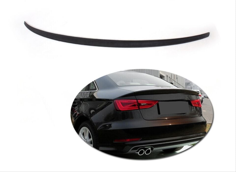 Audi A3 Sedan 8V 2013-2020 S3 Piano Black Bagaj Spoyleri