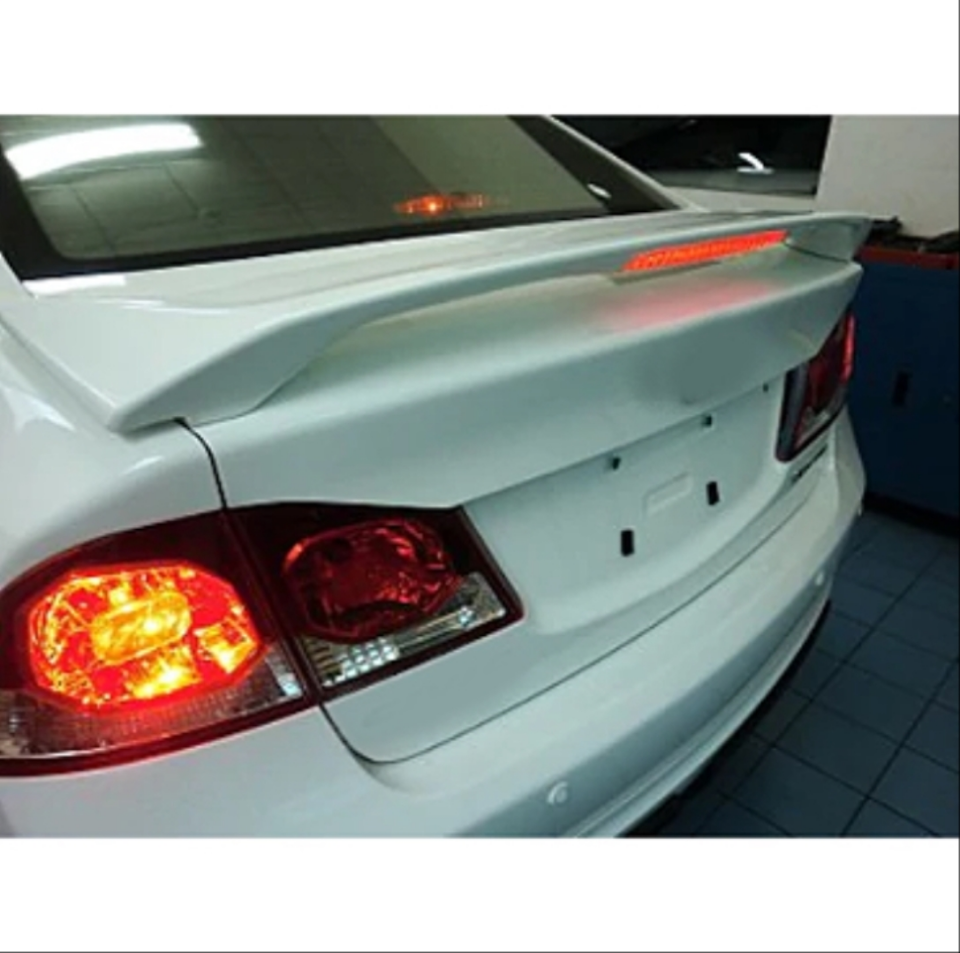 Honda Civic FD6 2006-2012 Mugen LED'li Bagaj Spoyleri (Boyasız)