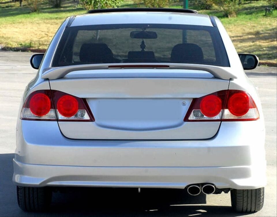 Honda Civic FD6 2006-2012 Mugen LED'li Bagaj Spoyleri (Boyasız)