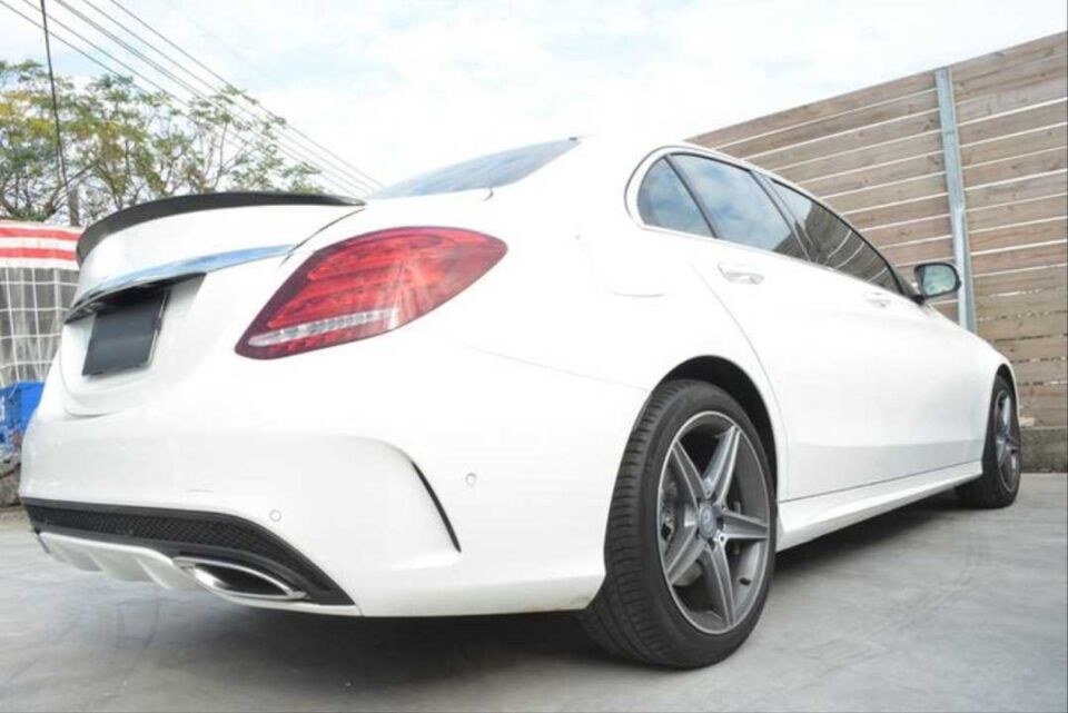 Mercedes-Benz C Serisi W205 Sedan 2015-2021 AMG Piano Black Bagaj Spoyleri