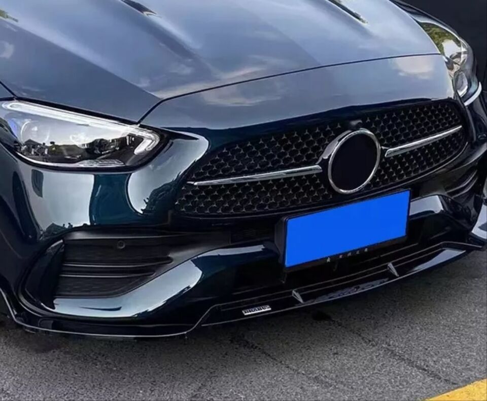 Mercedes W206 C Serisi BRS Ön Lip Eklentisi Piano Black (AMG Paket İçin)