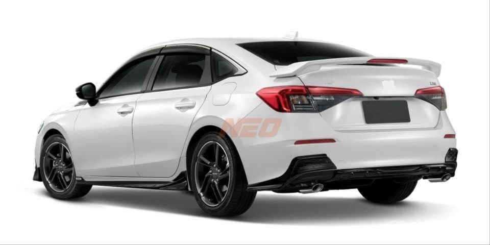 Honda Civic FE Sedan (22+) Modulo Stil Işıklı Bagaj Spoiler Piano Black