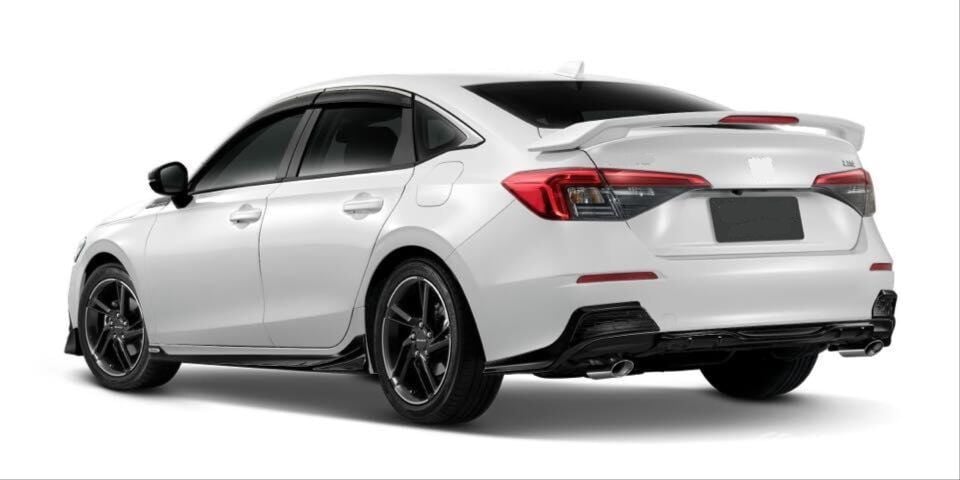 Honda Civic FE Sedan (22+) Modulo Işıklı Bagaj Spoiler Piano Black