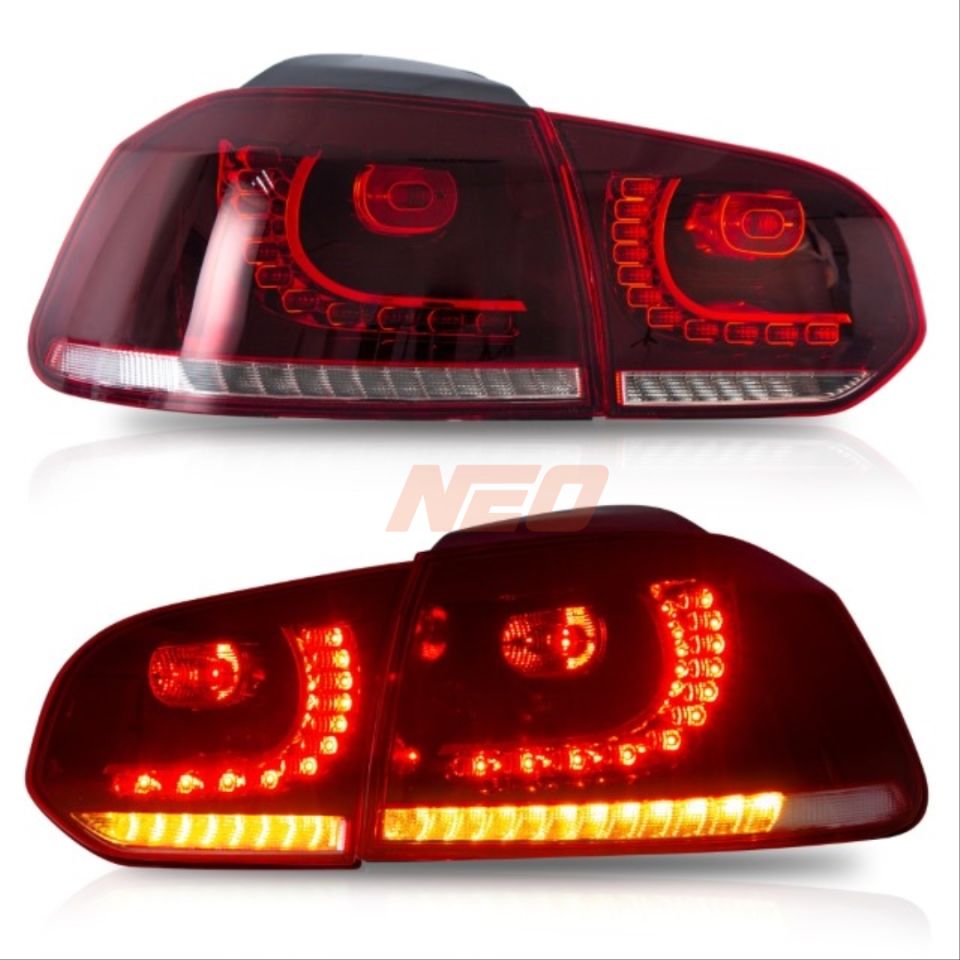 Volkswagen Golf 6 2008-2013 R20 LED Stop Seti (Kiraz Kırmızısı)