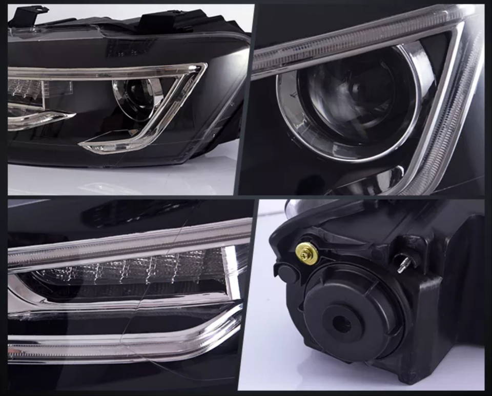 Volkswagen Polo 6C 2014-2017 Makyajlı Kasa Audi Kayar Sinyalli LED Far Seti