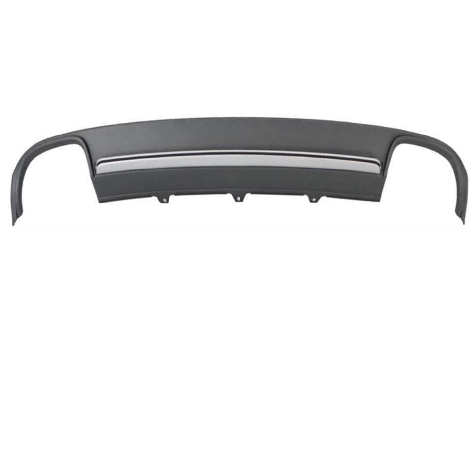 Audi A4 B8 (08-12) S4 Difüzör ve Egzoz Ucu Seti (Standart Tampon)