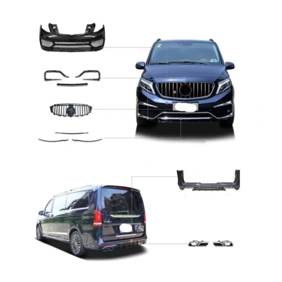 Mercedes Vito W447 (16+) için V-Class Maybach Dönüşüm Kiti